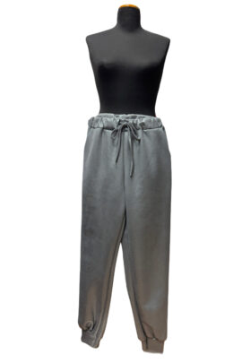 PANTALONE JOGGER – Grigio Argentato, Nero Argentato